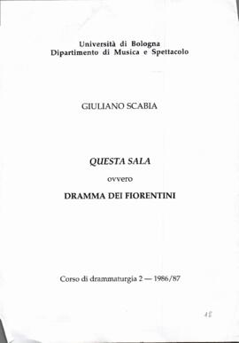 «QUESTA SALA / prima dispensa»