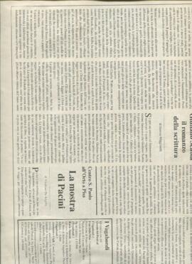 Camicia contenente articoli di giornale in originale e fotocopia