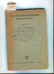 Copia a stampa di «Germanisch-Romanische Monatsschrift», Januar 1953 con annotazione ms. sulla copertina «Appunti di Nono».