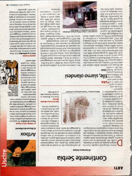 Camicia con articoli di giornale in originale e fotocopia