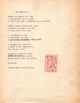 «1964 / 1965 // P. materiali / esperimenti residui»