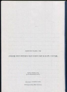 relazioni e tesine d'esame degli studenti del corso di Drammaturgia 2 – Università degli Studi di Bologna – DAMS, a.a. 1999-2000