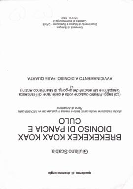 Camicia contenente le bozze di Giuliano Scabia, BREKEKEKEK KOAX KOAX. Dioniso di culo e di pancia […]