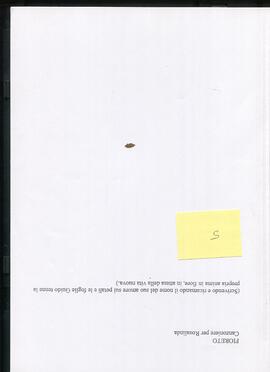 Fioreto. Canzoniere per Rpsalinda