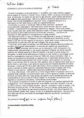 Lorenzo e Cecilia in Adria e Crespino