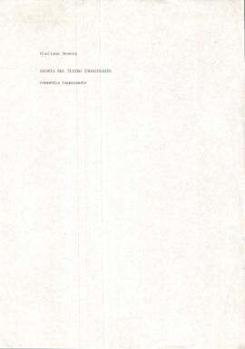 «GLORIA DEL TEATRO IMMAGINARIO // testo e biografie»
