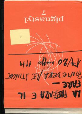 «LA PRESENZA E IL FARE // Pontedera/Le Stinche // 17-20 maggio 1979»