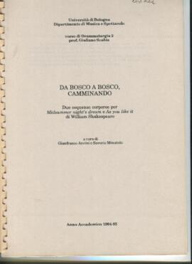 Fascicoli rilegati o separati da cartelline con le relazioni e le tesine degli studenti del corso (alcuni in più esemplari)